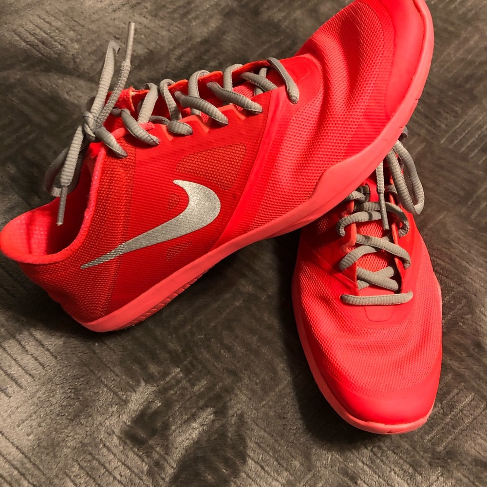 Nike Fitsole womens 7.5 neon pink & gray